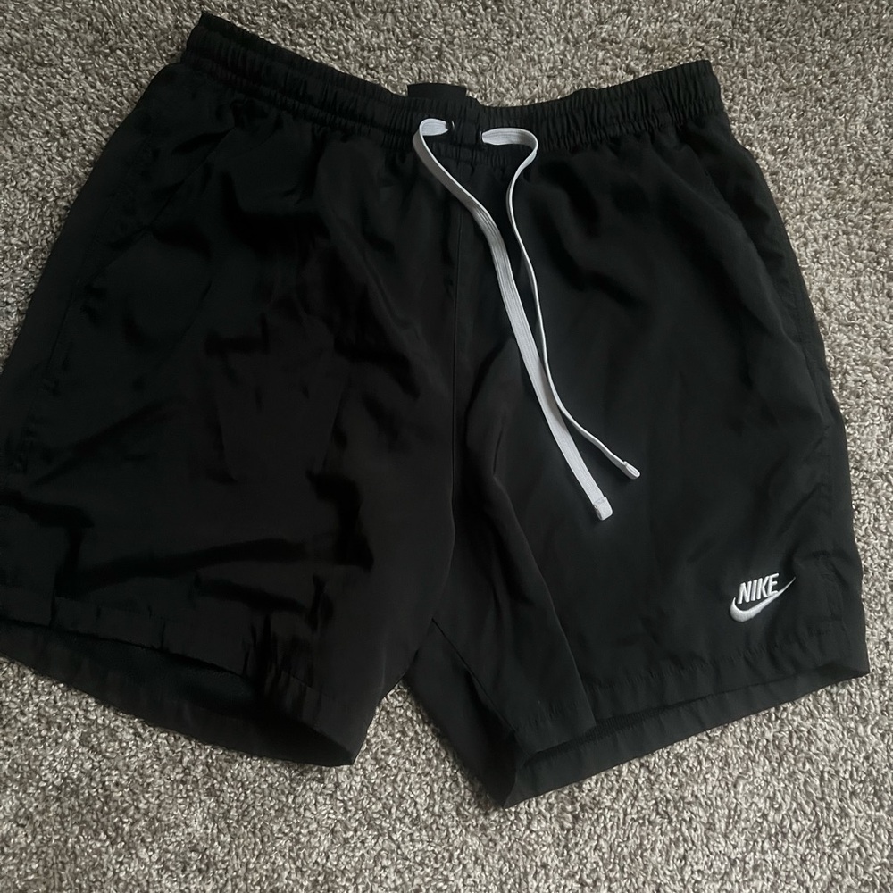 Black woven shorts men size large